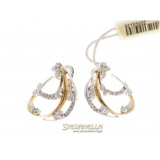 CHIMENTO orecchini oro bianco e rosa con diamanti referenza 82155002 new